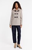 Manteau mi-long avec col