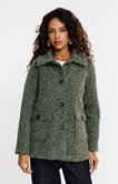 Manteau effet mohair