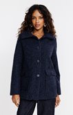 Manteau effet mohair