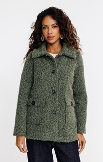 Manteau effet mohair