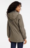Imperméable à capuche doublure polaire