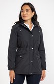 Imperméable à capuche doublure polaire