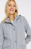 Imperméable à capuche doublure polaire