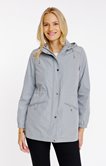 Imperméable à capuche doublure polaire
