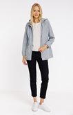 Imperméable à capuche doublure polaire