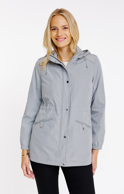 Imperméable à capuche doublure polaire