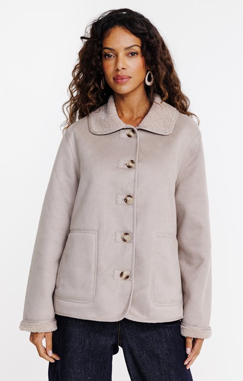 Manteau en suédine 