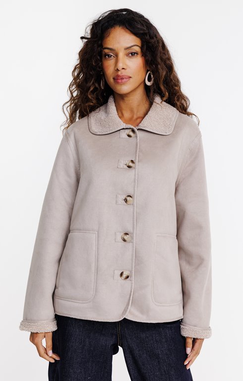 Manteau en suédine 
