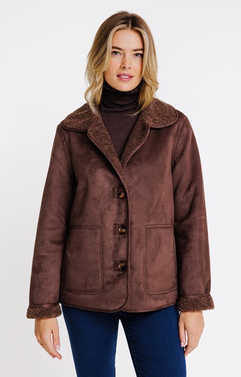 Manteau en suédine 