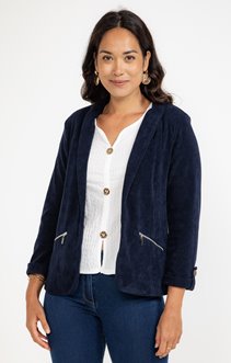 Veste en maille doublée