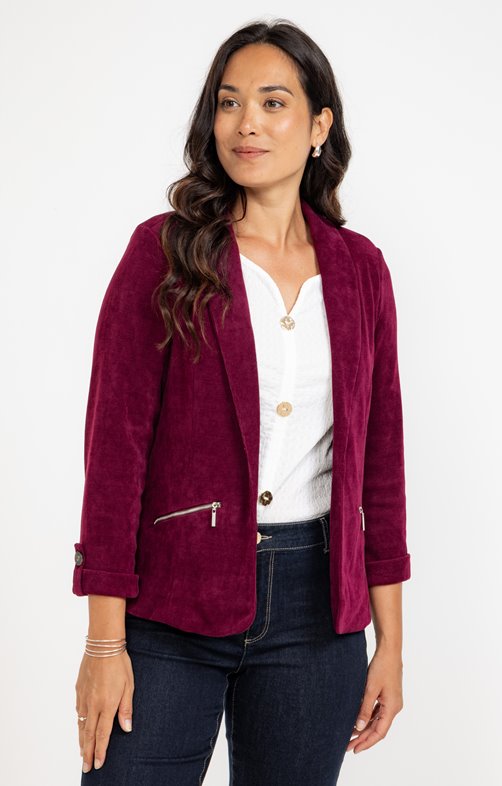 Veste en maille doublée