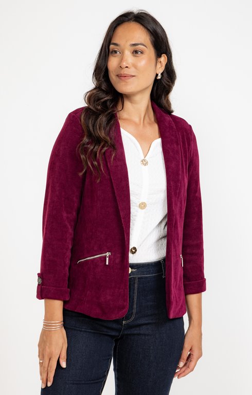 Veste en maille doublée
