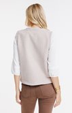 Gilet sans manches en bouclette