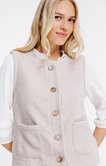 Gilet sans manches en bouclette