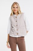 Gilet sans manches en bouclette