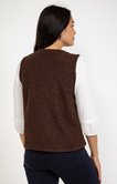 Gilet sans manches en bouclette