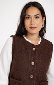 Gilet sans manches en bouclette