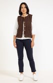 Gilet sans manches en bouclette