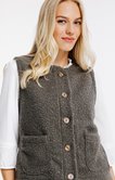 Gilet sans manches en bouclette