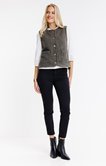 Gilet sans manches en bouclette