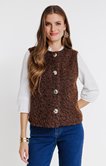 Gilet sans manches avec 4 gros boutons