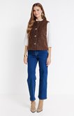 Gilet sans manches avec 4 gros boutons