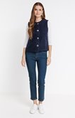 Gilet sans manches avec 4 gros boutons