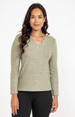 Pull détails bords festonnés