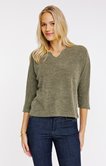 Pull matière fantaisie
