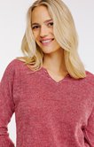 Pull matière fantaisie