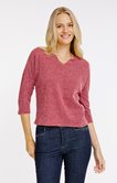 Pull matière fantaisie