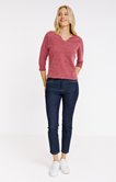 Pull matière fantaisie