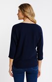 Pull avec coeurs brodés