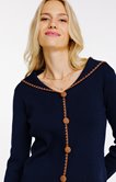 Pull col effet matelot