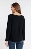 Pull avec coeurs brodés