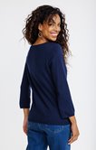 Pull détails noeuds sur le devant