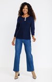 Pull détails noeuds sur le devant