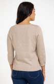Pull détails noeuds sur le devant