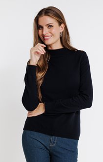 Pull avec détails contrastés