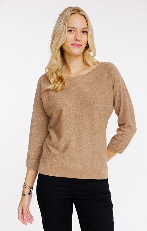 Pull maille fantaisie brillante