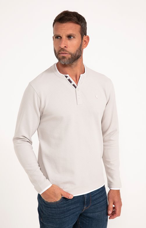 Tee-shirt manches longues Tun gauffre