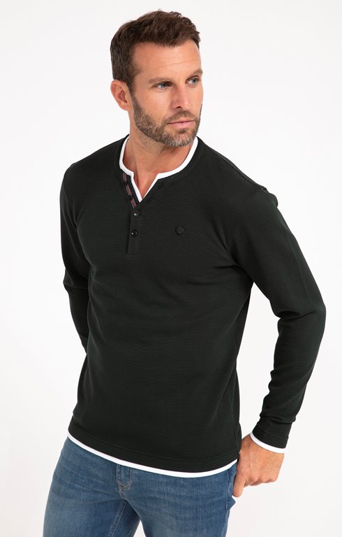 Tee-shirt manches longues Tun gauffre