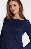 Pull maille brillante