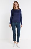 Pull maille brillante