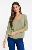 Pull maille brillante