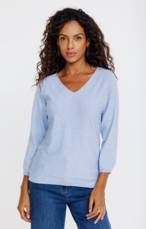 Pull maille fantaisie brillante