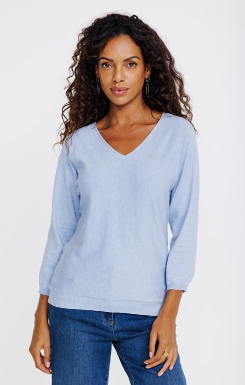 Pull maille fantaisie brillante