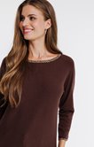 Pull avec détails léopard 
