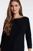Pull avec détails léopard 