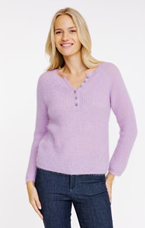 Pull avec boutons fantaisie